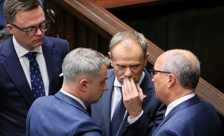 Donald Tusk nie we wszystkim zgadza się z Szymonem Hołownią i Włodzimierzem Czarzastym (na zdjęciu w