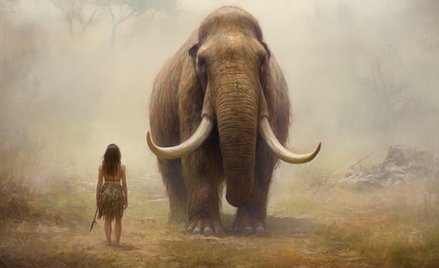 Kobieta i mamut