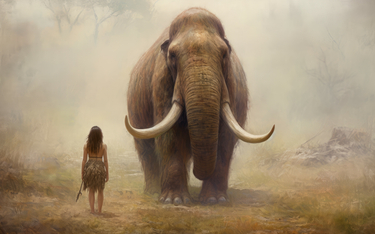 Kobieta i mamut