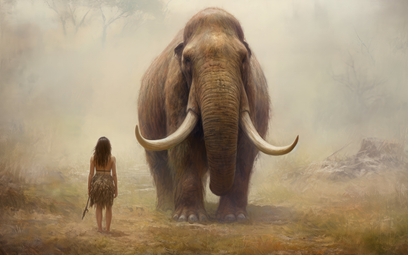 Kobieta i mamut