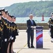 Premier Donald Tusk przemawia przed Paradą Morską z okazji Święta Wojska Polskiego w Gdyni. W specja