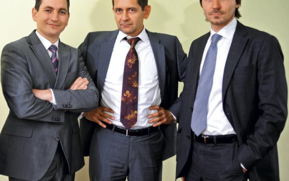 Przemysław Książczyk, Marcin Piróg, Michał Jaszczyk, jeszcze gdy byli razem w Ruchu