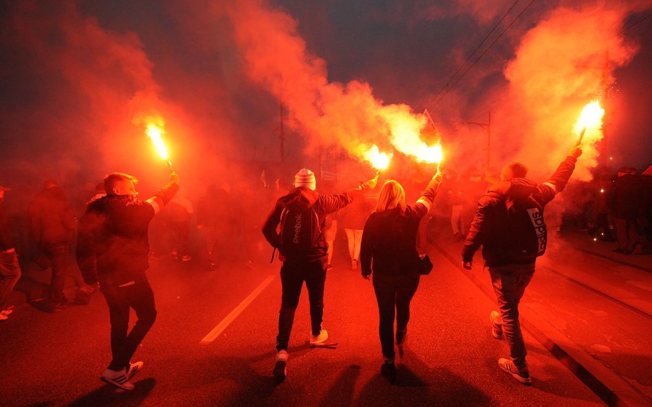 Marsz niepodległości w Warszawie