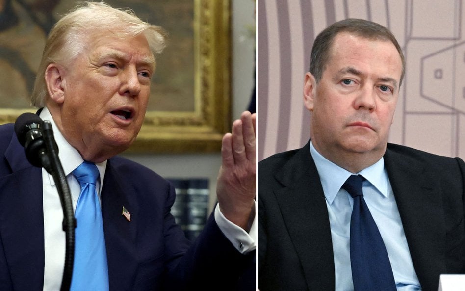 Donald Trump i Dmitrij Miedwiediew