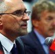 Krzysztof Sachs i prezes PZPN Zbigniew Boniek, który obiecuje sprawdzić, czy nie dochodzi do konflik