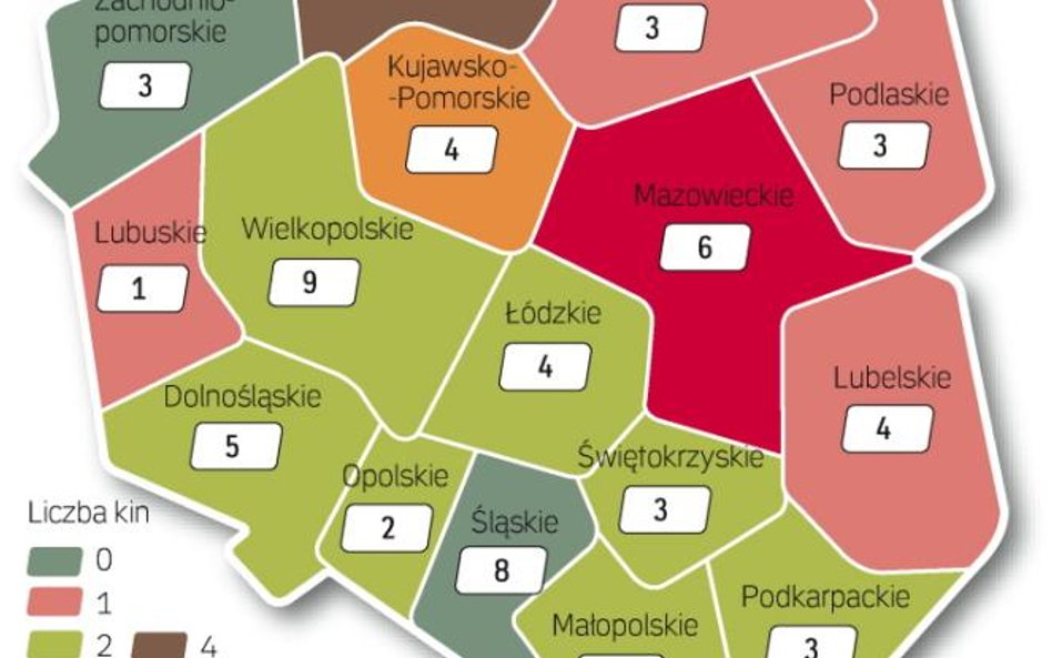 Multikina w galeriach handlowych. Mimo panującej w Polsce mody na kina w dużych sklepach tylko w poł