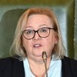 Warszawa, 10.10.2024. Pierwsza Prezes Sądu Najwyższego Małgorzata Manowska podczas konferencji nauko