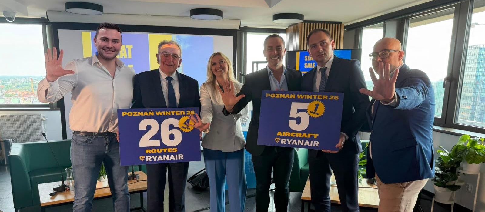 Ryanair is expanding  its winter flight agenda  from Poznań. 4  fresh  routes and a 5th  aircraft at the base