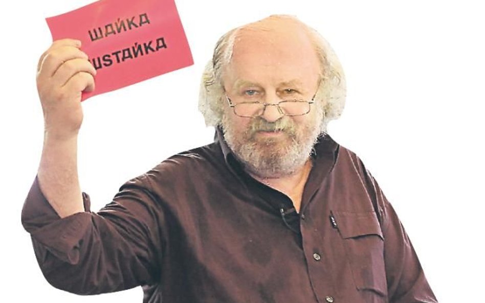 Jerzy Kalina prezentuje tytuł swojej wystawy