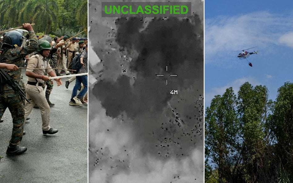 Policja pacyfikuje protesty w Delhi; USA atakują Iran 12. noc z rzędu; Portugalia walczy z pożarami 