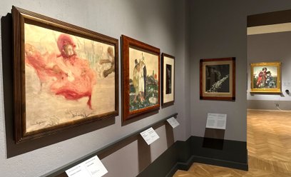 Młodopolska Grupa Pięciu, widok ogólny krakowskiej wystawy