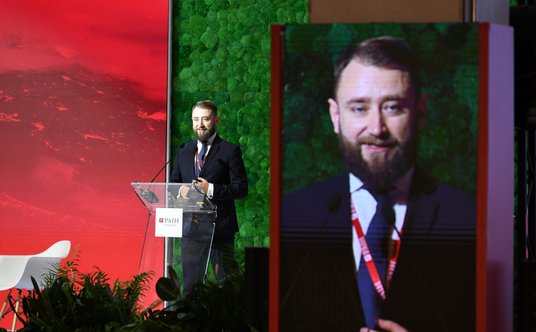 Adrian Malinowski, komisarz generalny sekcji polskiej na Wystawie Światowej Expo 2020 w Dubaju podsu