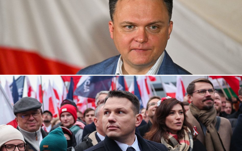 Szymon Hołownia i Sławomir Mentzen