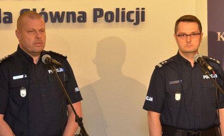 Iinsp. Zbigniew Maj i jego rzecznik mł insp. Marcin Szyndler