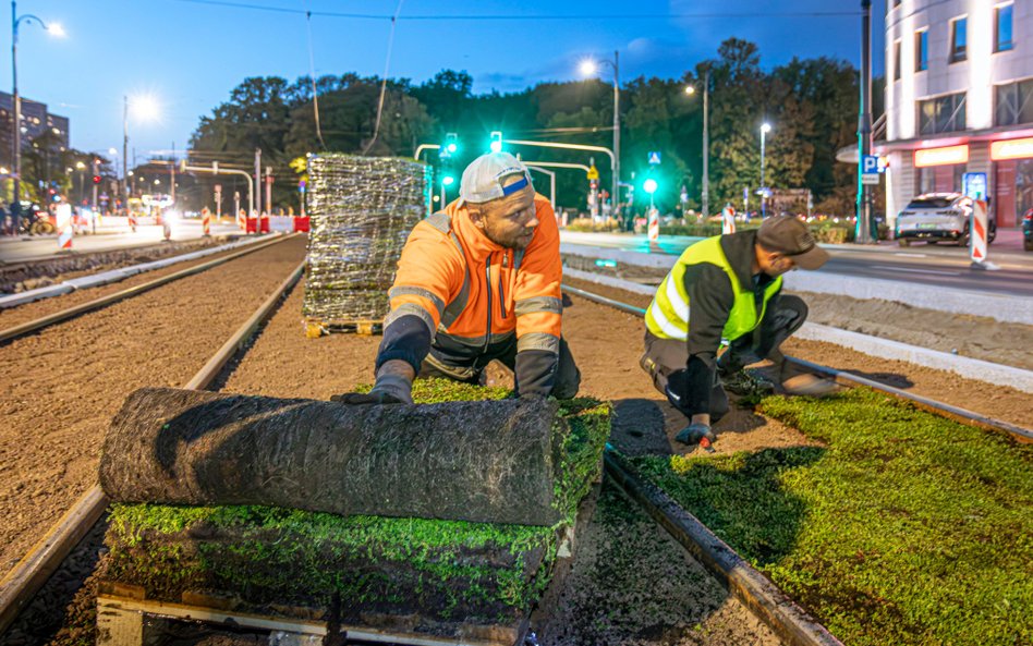 Torowisko na Marszałkowskiej dołączyło do wydłużającej się listy zielonych torów na stołecznych ulic