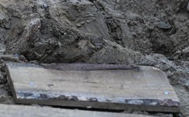 Niewybuch z czasów II wojny światowej znaleziono na terenie remontowanej linii tramwajowej