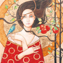 Dekoracyjny obraz Joanny Misztal nosi tytuł „Smak jesieni”.