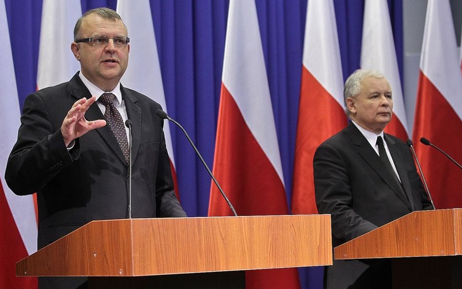 Kazimierz M. Ujazdowski i prezes PiS Jarosław Kaczyński