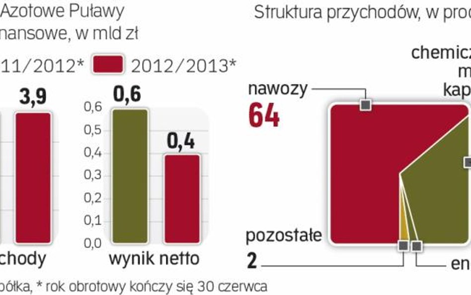 Produkcja nawozów to podstawowy biznes spółki