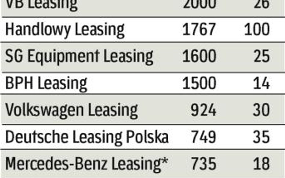 Ambitne plany leasingodawców