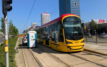 Tramwaje linii 16 jadące z Mokotowa kończą kurs przy Rondzie Dmowskiego