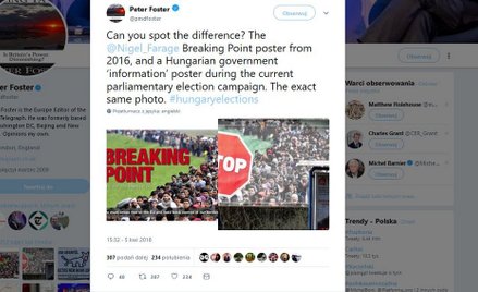Zdjęcie pomogło zwolennikom Brexitu, teraz pomaga Orbanowi