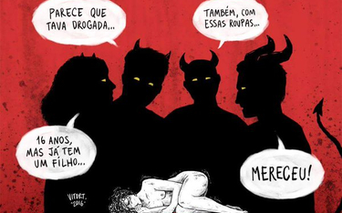 Internauci przekazują sobie m.in. taki obrazek obrazujący kulturę gwałtu w Brazylii