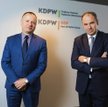 Sławomir Panasiuk i Michał Stępniewski, wiceprezesi Krajowego Depozytu Papierów Wartościowych.