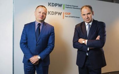 Sławomir Panasiuk i Michał Stępniewski, wiceprezesi Krajowego Depozytu Papierów Wartościowych.