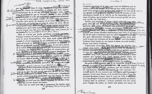 francuskie tłumaczenie powieści "Żart" z poprawkami Milana Kundery, mat. promocyjne wyd. W.A.B.