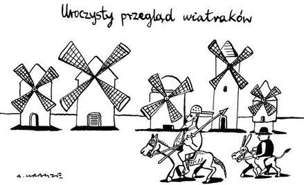 Komentarz rysunkowy. Wiatraki