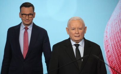 Mateusz Morawiecki i Jarosław Kaczyński