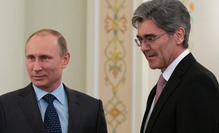 Joe Kaeser na spotkaniu z prezydentem Putinem