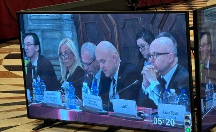 Dariusz Mazur na sesji plenarnej Komisji Weneckiej