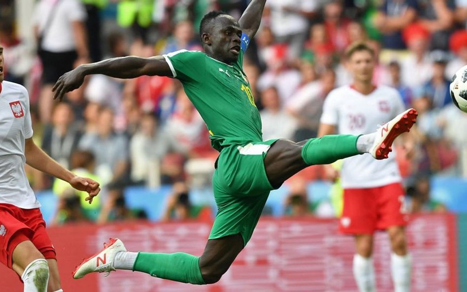 Gwiazdor Senegalu Sadio Mane w akcji