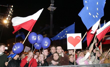 Uroczysty koncert na Placu Zamkowym "Welcome Europe", zorganizowany w związku z przystąpieniem Polsk