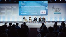 Paneliści podczas debaty „Trendy demograficzne – jak będzie wyglądać nasza przyszłość? Jak się dosto