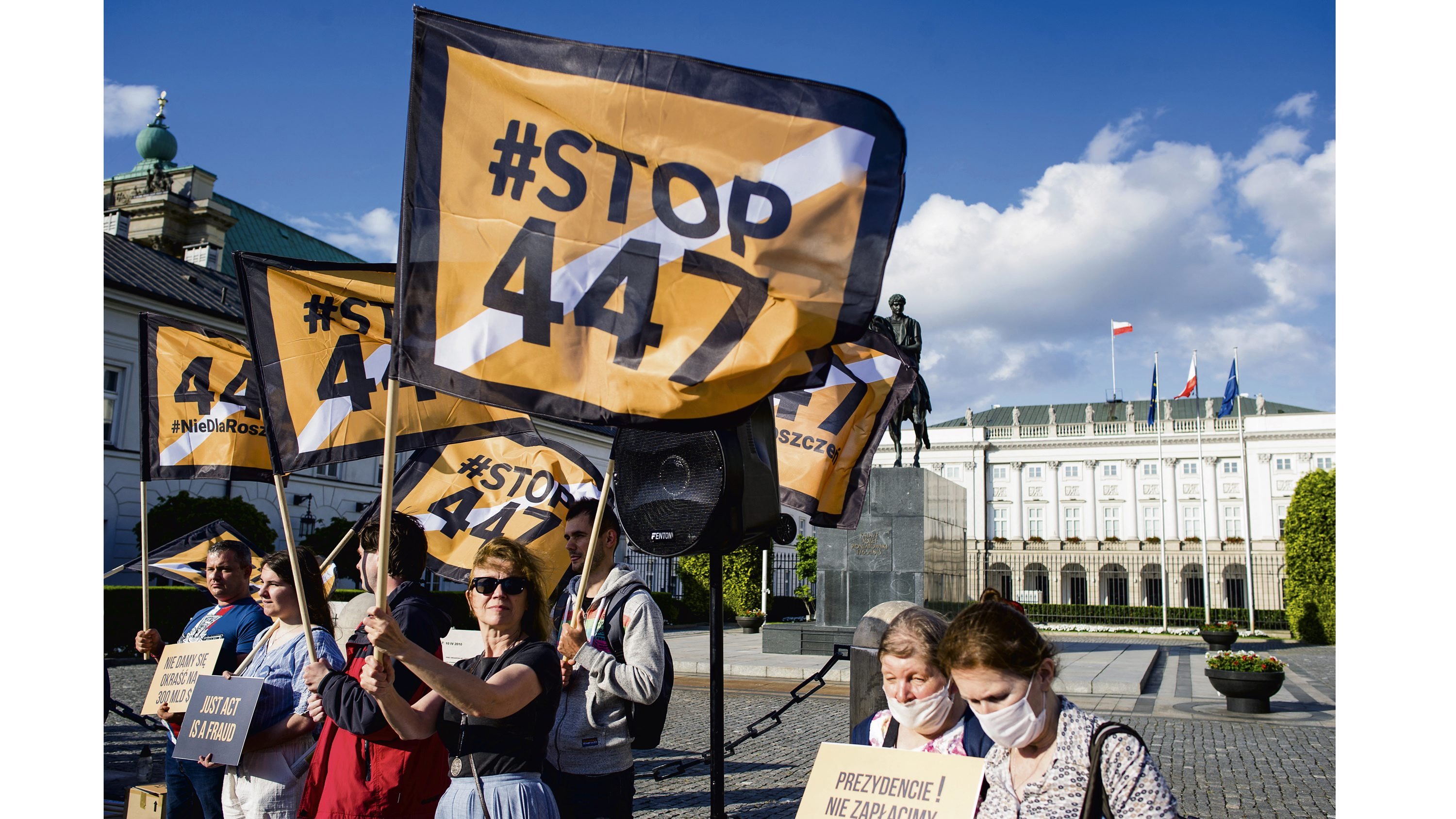 Zablokować falę roszczeń, ale nie popsuć relacji z USA
