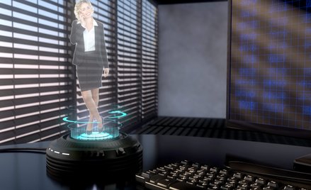 >Usprawnienie komunikacji w firmach to jedna z wielu dziedzin, w których można wykorzystać hologramy