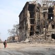 Jeden z budynków zniszczonych w wyniku walk w Mariupolu