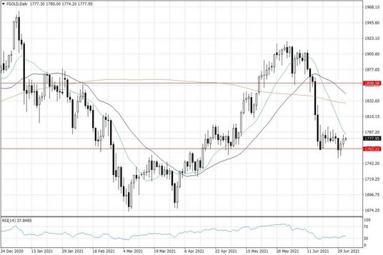 Notowania złota – dane dzienne