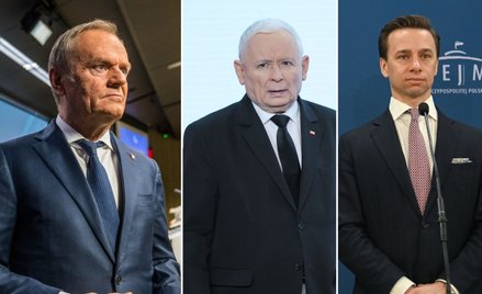 Donald Tusk, Jarosław Kaczyński, Krzysztof Bosak