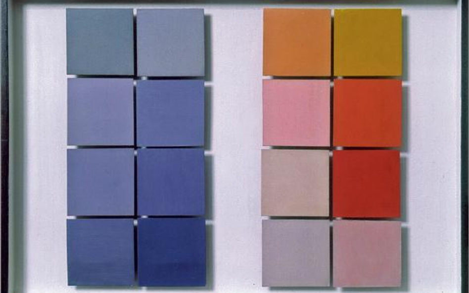 Henryk Stażewski, Relief nr 20, akryl, drewno, metal, 38,2 x 55,4 x 3,2 cm, 1968 r., własność Galeri