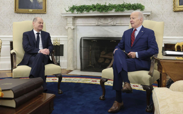 Kanclerz Olaf Scholz i prezydent Joe Biden. Biały Dom, marzec 2023