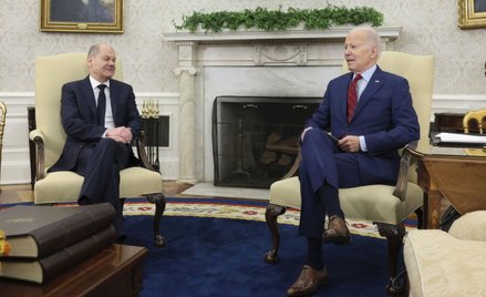Kanclerz Olaf Scholz i prezydent Joe Biden. Biały Dom, marzec 2023