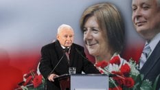 Jarosław Kaczyński podczas przemówienia w rocznicę katastrofy smoleńskiej