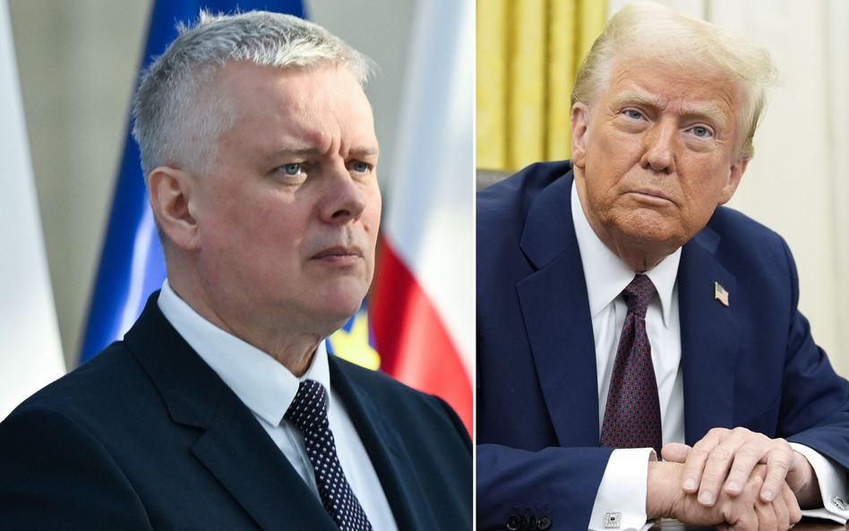 Tomasz Siemoniak i Donald Trump