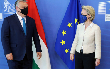 Premier Węgier Viktor Orban oraz Przewodnicząca Komisji Europejskiej Ursula von der Leyen