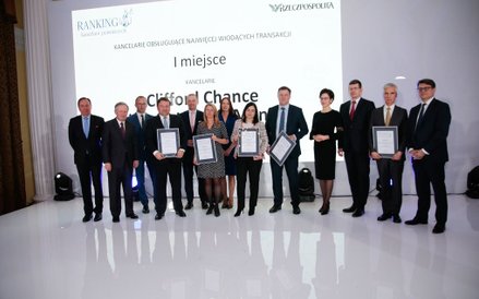 Zwycięzcy kategorii Kancelarie Obsługujące Najwięcej Wiodących Transakcji wraz z kapitułą