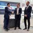 Uroczystość podpisania Mou, która miała miejsce w Paryżu, podczas Targów Eurosatory 2026, Od lewej B